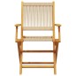 vidaXL 3-tlg. Bistro-Set Beige Polypropylen und Massivholz vidaXL 3-tlg. Bistro-Set Beige Polypropylen und Massivholz