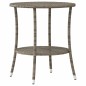 vidaXL Outdoor-Lehnstühle 2 Stk. mit Tisch Grau Poly Rattan vidaXL Outdoor-Lehnstühle 2 Stk. mit Tisch Grau Poly Rattan