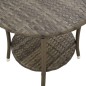 vidaXL Outdoor-Lehnstühle 2 Stk. mit Tisch Grau Poly Rattan vidaXL Outdoor-Lehnstühle 2 Stk. mit Tisch Grau Poly Rattan