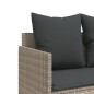 vidaXL 5-tlg. Garten-Sofagarnitur mit Kissen Hellgrau Poly Rattan vidaXL 5-tlg. Garten-Sofagarnitur mit Kissen Hellgrau Poly Rattan