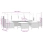 vidaXL 5-tlg. Garten-Sofagarnitur mit Kissen Hellgrau Poly Rattan vidaXL 5-tlg. Garten-Sofagarnitur mit Kissen Hellgrau Poly Rattan