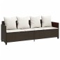 vidaXL 5-tlg. Garten-Sofagarnitur mit Kissen Braun Poly Rattan vidaXL 5-tlg. Garten-Sofagarnitur mit Kissen Braun Poly Rattan