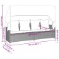 vidaXL 5-tlg. Garten-Sofagarnitur mit Kissen Grau Poly Rattan vidaXL 5-tlg. Garten-Sofagarnitur mit Kissen Grau Poly Rattan