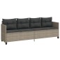 vidaXL 5-tlg. Garten-Sofagarnitur mit Kissen Hellgrau Poly Rattan vidaXL 5-tlg. Garten-Sofagarnitur mit Kissen Hellgrau Poly Rattan