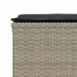vidaXL 5-tlg. Garten-Sofagarnitur mit Kissen Hellgrau Poly Rattan vidaXL 5-tlg. Garten-Sofagarnitur mit Kissen Hellgrau Poly Rattan