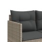 vidaXL 5-tlg. Garten-Sofagarnitur mit Kissen Hellgrau Poly Rattan vidaXL 5-tlg. Garten-Sofagarnitur mit Kissen Hellgrau Poly Rattan
