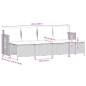 vidaXL 5-tlg. Garten-Sofagarnitur mit Kissen Hellgrau Poly Rattan vidaXL 5-tlg. Garten-Sofagarnitur mit Kissen Hellgrau Poly Rattan