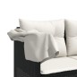 vidaXL 5-tlg. Garten-Sofagarnitur mit Kissen Schwarz Poly Rattan vidaXL 5-tlg. Garten-Sofagarnitur mit Kissen Schwarz Poly Rattan