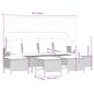 vidaXL 5-tlg. Garten-Sofagarnitur mit Kissen Beige Poly Rattan vidaXL 5-tlg. Garten-Sofagarnitur mit Kissen Beige Poly Rattan