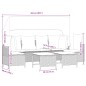 vidaXL 5-tlg. Garten-Sofagarnitur mit Kissen Braun Poly Rattan vidaXL 5-tlg. Garten-Sofagarnitur mit Kissen Braun Poly Rattan