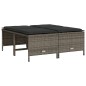 vidaXL 5-tlg. Garten-Sofagarnitur mit Kissen Grau Poly Rattan vidaXL 5-tlg. Garten-Sofagarnitur mit Kissen Grau Poly Rattan