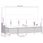 vidaXL 5-tlg. Garten-Sofagarnitur mit Kissen Hellgrau Poly Rattan vidaXL 5-tlg. Garten-Sofagarnitur mit Kissen Hellgrau Poly Rattan
