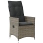vidaXL 9-tlg. Garten-Essgruppe mit Kissen Grau Poly Rattan vidaXL 9-tlg. Garten-Essgruppe mit Kissen Grau Poly Rattan