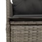 vidaXL 9-tlg. Garten-Essgruppe mit Kissen Grau Poly Rattan vidaXL 9-tlg. Garten-Essgruppe mit Kissen Grau Poly Rattan