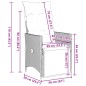vidaXL 9-tlg. Garten-Essgruppe mit Kissen Grau Poly Rattan vidaXL 9-tlg. Garten-Essgruppe mit Kissen Grau Poly Rattan