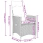 vidaXL 9-tlg. Garten-Essgruppe mit Kissen Grau Poly Rattan vidaXL 9-tlg. Garten-Essgruppe mit Kissen Grau Poly Rattan