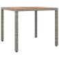 vidaXL 5-tlg. Garten-Essgruppe mit Kissen Grau Poly Rattan vidaXL 5-tlg. Garten-Essgruppe mit Kissen Grau Poly Rattan
