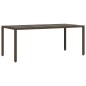 vidaXL 9-tlg. Garten-Essgruppe mit Kissen Braun Poly Rattan vidaXL 9-tlg. Garten-Essgruppe mit Kissen Braun Poly Rattan