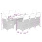 vidaXL 9-tlg. Garten-Essgruppe mit Kissen Braun Poly Rattan vidaXL 9-tlg. Garten-Essgruppe mit Kissen Braun Poly Rattan
