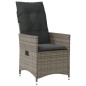 vidaXL 7-tlg. Garten-Essgruppe mit Kissen Grau Poly Rattan vidaXL 7-tlg. Garten-Essgruppe mit Kissen Grau Poly Rattan