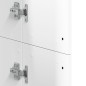 vidaXL Highboard Weiß 60x35x180 cm Holzwerkstoff vidaXL Highboard Weiß 60x35x180 cm Holzwerkstoff
