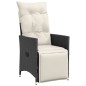 vidaXL 7-tlg. Garten-Essgruppe mit Kissen Schwarz Poly Rattan vidaXL 7-tlg. Garten-Essgruppe mit Kissen Schwarz Poly Rattan