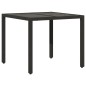 vidaXL 5-tlg. Garten-Essgruppe mit Kissen Schwarz Poly Rattan vidaXL 5-tlg. Garten-Essgruppe mit Kissen Schwarz Poly Rattan