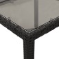 vidaXL 5-tlg. Garten-Essgruppe mit Kissen Schwarz Poly Rattan vidaXL 5-tlg. Garten-Essgruppe mit Kissen Schwarz Poly Rattan