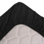 vidaXL Spannbettlaken 2 Stk. 180x200 cm Baumwolle Schwarz vidaXL Spannbettlaken 2 Stk. 180x200 cm Baumwolle Schwarz