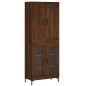 Highboard Braun Eichen-Optik 69,5x34x180 cm Holzwerkstoff Highboard Braun Eichen-Optik 69,5x34x180 cm Holzwerkstoff