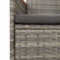 vidaXL 11-tlg. Garten-Essgruppe mit Kissen Grau Poly Rattan vidaXL 11-tlg. Garten-Essgruppe mit Kissen Grau Poly Rattan