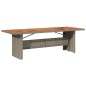 vidaXL 9-tlg. Garten-Essgruppe mit Kissen Grau Poly Rattan vidaXL 9-tlg. Garten-Essgruppe mit Kissen Grau Poly Rattan