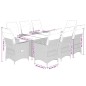 vidaXL 9-tlg. Garten-Essgruppe mit Kissen Schwarz Poly Rattan vidaXL 9-tlg. Garten-Essgruppe mit Kissen Schwarz Poly Rattan