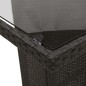 vidaXL 9-tlg. Garten-Essgruppe mit Kissen Schwarz Poly Rattan vidaXL 9-tlg. Garten-Essgruppe mit Kissen Schwarz Poly Rattan
