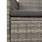 vidaXL 11-tlg. Garten-Essgruppe mit Kissen Grau Poly Rattan vidaXL 11-tlg. Garten-Essgruppe mit Kissen Grau Poly Rattan