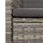 vidaXL 9-tlg. Garten-Essgruppe mit Kissen Grau Poly Rattan vidaXL 9-tlg. Garten-Essgruppe mit Kissen Grau Poly Rattan
