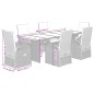 vidaXL 7-tlg. Garten-Essgruppe mit Kissen Grau Poly Rattan vidaXL 7-tlg. Garten-Essgruppe mit Kissen Grau Poly Rattan