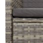 vidaXL 9-tlg. Garten-Essgruppe mit Kissen Grau Poly Rattan vidaXL 9-tlg. Garten-Essgruppe mit Kissen Grau Poly Rattan
