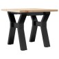 vidaXL Couchtisch Y-Gestell 40x40x35 cm Massivholz Kiefer & Gusseisen vidaXL Couchtisch Y-Gestell 40x40x35 cm Massivholz Kiefer & Gusseisen