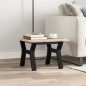 vidaXL Couchtisch Y-Gestell 40x40x35 cm Massivholz Kiefer & Gusseisen vidaXL Couchtisch Y-Gestell 40x40x35 cm Massivholz Kiefer & Gusseisen