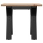 vidaXL Couchtisch Y-Gestell 40x40x35 cm Massivholz Kiefer & Gusseisen vidaXL Couchtisch Y-Gestell 40x40x35 cm Massivholz Kiefer & Gusseisen