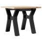 vidaXL Couchtisch Y-Gestell 40x40x35 cm Massivholz Kiefer & Gusseisen vidaXL Couchtisch Y-Gestell 40x40x35 cm Massivholz Kiefer & Gusseisen