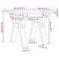 vidaXL Couchtisch Y-Gestell 40x40x35 cm Massivholz Kiefer & Gusseisen vidaXL Couchtisch Y-Gestell 40x40x35 cm Massivholz Kiefer & Gusseisen