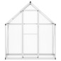 vidaXL Gewächshaus mit Fundamentrahmen Silbern 169x58x195cm Aluminimum vidaXL Gewächshaus mit Fundamentrahmen Silbern 169x58x195cm Aluminimum