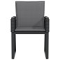 vidaXL Gartenstühle mit Kissen 2 Stk. Schwarz Poly Rattan vidaXL Gartenstühle mit Kissen 2 Stk. Schwarz Poly Rattan