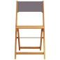 vidaXL 3-tlg. Bistro-Set Anthrazit Stoff und Massivholz vidaXL 3-tlg. Bistro-Set Anthrazit Stoff und Massivholz
