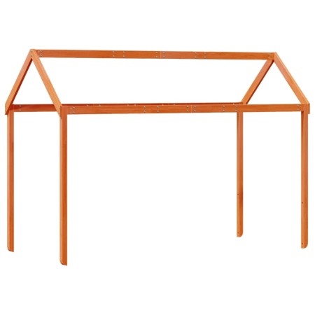 vidaXL Dach für Kinderbett Wachsbraun 217x85,5x154cm Massivholz Kiefer
