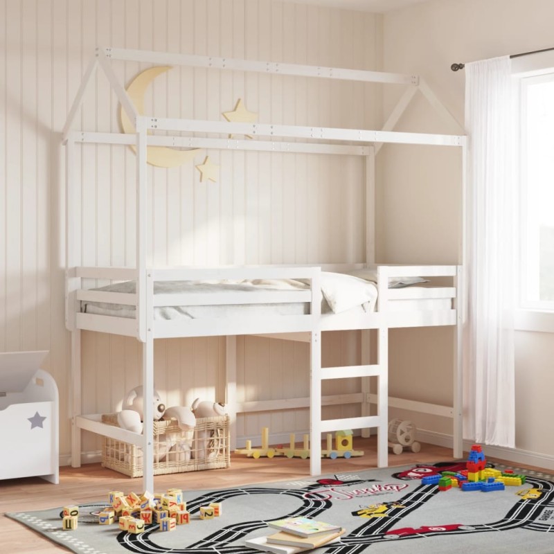 vidaXL Dach für Kinderbett Weiß 207x80,5x151,5 cm Massivholz Kiefer vidaXL Dach für Kinderbett Weiß 207x80,5x151,5 cm Massivholz Kiefer