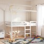 vidaXL Dach für Kinderbett Weiß 207x80,5x151,5 cm Massivholz Kiefer vidaXL Dach für Kinderbett Weiß 207x80,5x151,5 cm Massivholz Kiefer
