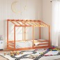vidaXL Kinderbett mit Dach Wachsbraun 90x190 cm Massivholz Kiefer vidaXL Kinderbett mit Dach Wachsbraun 90x190 cm Massivholz Kiefer